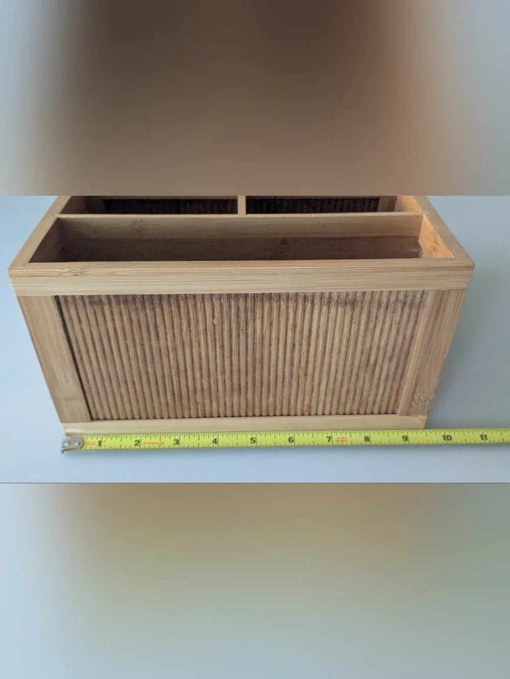 Pomerantz Bamboo Lattice Remote Control Organizer. 9.5